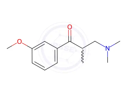 Chemical structure of 3-(diMethylaMino)-1-(3-Methoxyphenyl)-2-Methylpropan-1-one
