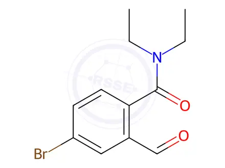 Chemical structure of 4-Bromo-N,N-diethyl-2-formylbenzamide