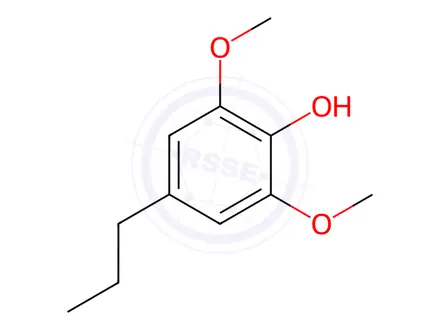 Chemical structure of 2,6-Dimethoxy-4-propylphenol