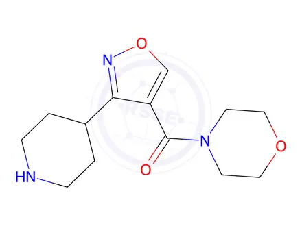 Chemical structure of Morpholino(3-(piperidin-4-yl)isoxazol-4-yl)methanone