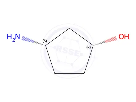 Chemical structure of Cyclopentanol,3-amino-,(1R,3S)-rel-(9CI)