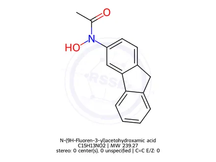 Chemical structure of N-(9H-Fluoren-3-yl)acetohydroxamic acid