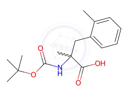 Chemical structure of N-Boc-2-Methyl-a-methyl-DL-phenylalanine