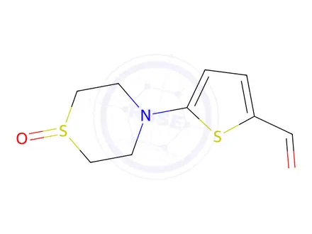 Chemical structure of 5-(1-Oxidothiomorpholino)thiophene-2-carbaldehyde