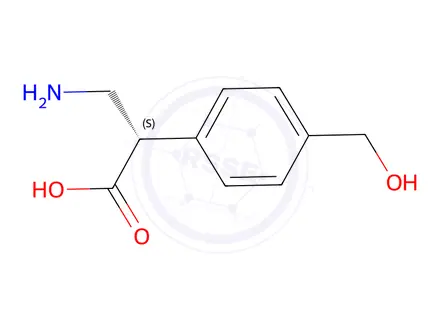 Chemical structure of (S)-3-Amino-2-(4-(hydroxymethyl)phenyl)propanoic Acid