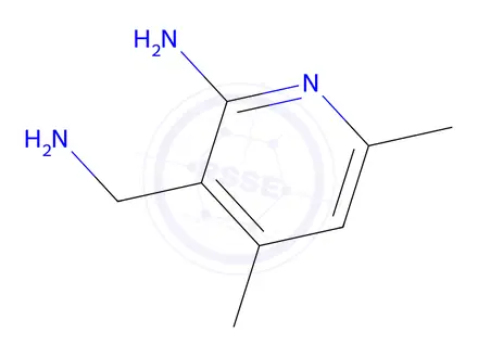 Chemical structure of 3-(Aminomethyl)-4,6-dimethylpyridin-2-amine
