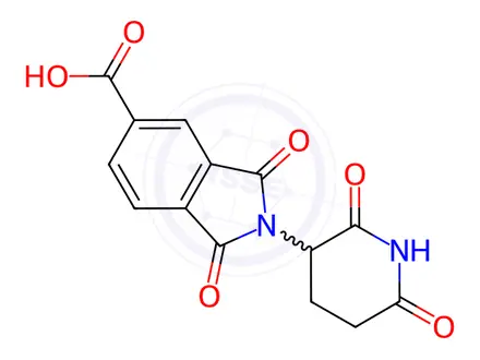 Chemical structure of 2-(2,6-Dioxopiperidin-3-yl)-1,3-dioxoisoindoline-5-carboxylic Acid