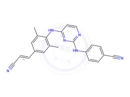 Chemical structure of Rilpivirine
