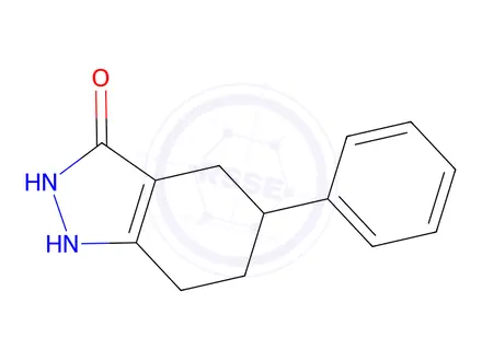 Chemical structure of 5-phenyl-4,5,6,7-tetrahydro-2H-indazol-3-ol