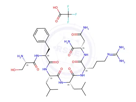 Chemical structure of TRAP-6 amide