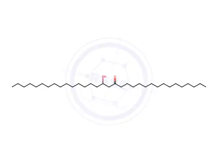 Chemical structure of 18-Hydroxytritriacontan-16-one