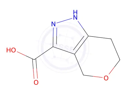 Chemical structure of 2,4,6,7-TEtrahydro-pyrano[4,3-c]pyrazole-3-carboxylic acid