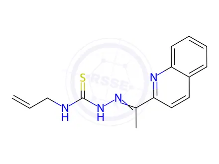 Chemical structure of N-Allyl-2-(1-(quinolin-2-yl)ethylidene)hydrazinecarbothioamide