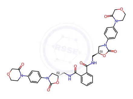 Chemical structure of Rivaroxaban Phthalamide Dimer