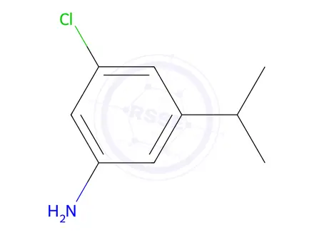 Chemical structure of 3-Chloro-5-isopropylaniline