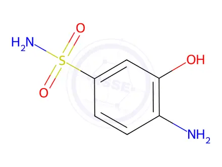 Chemical structure of 4-Amino-3-hydroxybenzenesulfonamide (may contain up to 20% inorganics)
