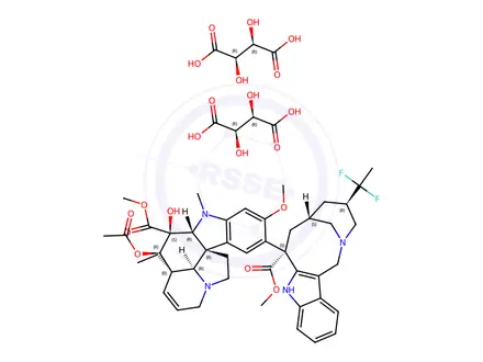 Chemical structure of Vinflunine Ditartrate