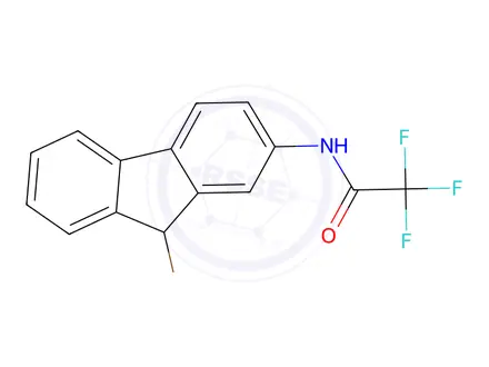 Chemical structure of N-(9-Bromo-9H-fluoren-2-yl)-2,2,2-trifluoroacetamide