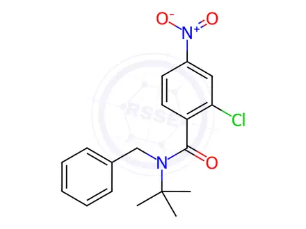 Chemical structure of N-Benzyl-N-tert-butyl-2-chloro-4-nitrobenzamide