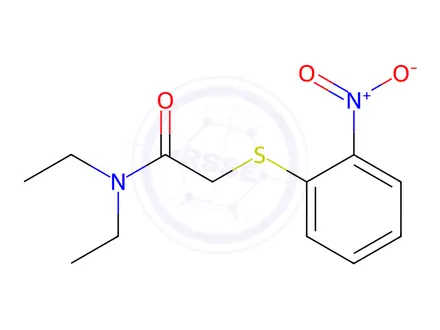 Chemical structure of N,N-Diethyl-2-((2-nitrophenyl)thio)acetamide