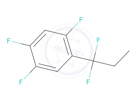 Chemical structure of 1-(1,1-Difluoropropyl)-2,4,5-trifluorobenzene