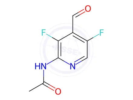 Chemical structure of N-(3,5-Difluoro-4-formylpyridin-2-yl)acetamide