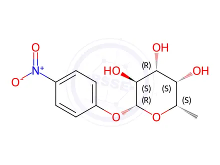 Chemical structure of 4-Nitrophenyl β-L-Fucopyranoside