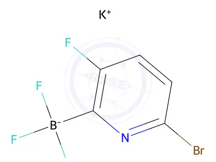 Chemical structure of Potassium (6-bromo-3-fluoropyridin-2-yl)trifluoroborate