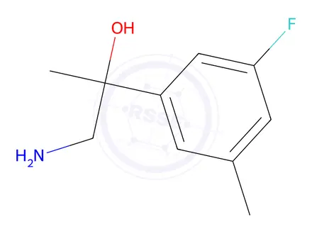 Chemical structure of 1-Amino-2-(3-fluoro-5-methylphenyl)propan-2-ol