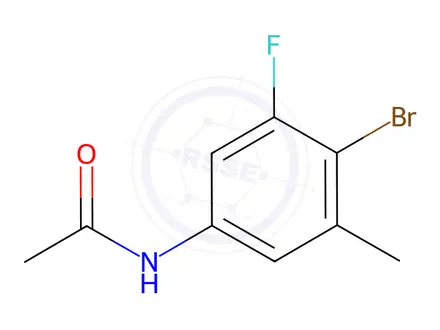 Chemical structure of Acetamide, N-(4-bromo-3-fluoro-5-methylphenyl)-