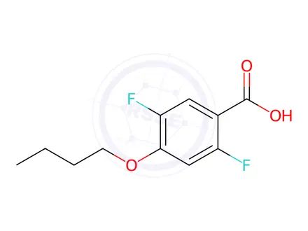 Chemical structure of 4-Butoxy-2,5-difluorobenzoic acid