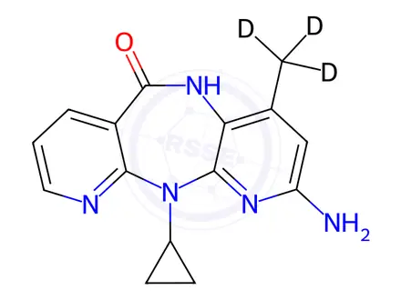 Chemical structure of 2-Amino Nevirapine-d3