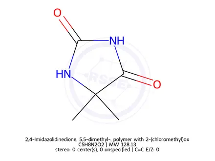Chemical structure of 5,5-Dimethylhydantoin