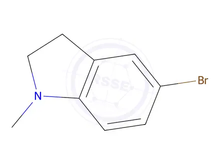Chemical structure of 5-Bromo-1-methyl-2,3-dihydroindole