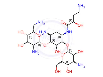 Chemical structure of Amikacin EP Impurity H