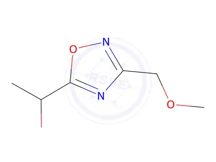 Chemical structure of 1-[3-(methoxymethyl)-1,2,4-oxadiazol-5-yl]ethan-1-ol