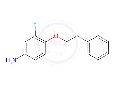 Chemical structure of 3-Fluoro-4-(phenethyloxy)aniline