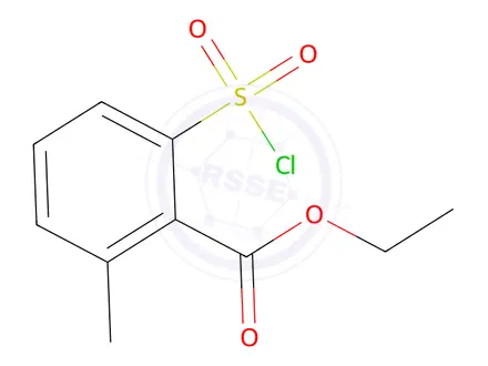 Chemical structure of Ethyl 2-(chlorosulfonyl)-6-methylbenzoate