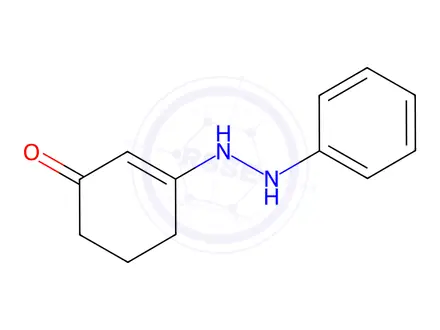 Chemical structure of 3-(2-Phenylhydrazino)-2-cyclohexen-1-one