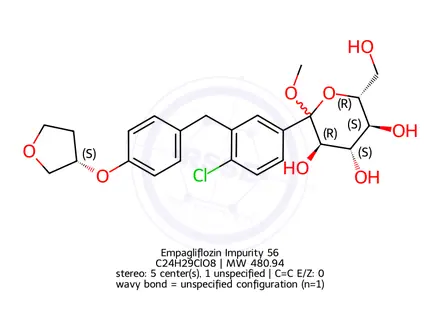 Chemical structure of Empagliflozin Impurity 577