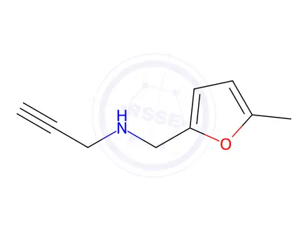 Chemical structure of N-((5-methylfuran-2-yl)methyl)prop-2-yn-1-amine