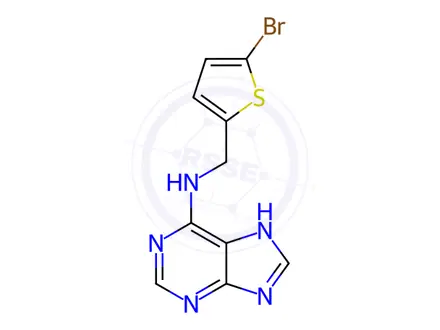 Chemical structure of n-((5-Bromothiophen-2-yl)methyl)-7h-purin-6-amine
