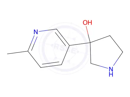 Chemical structure of 3-(6-Methylpyridin-3-yl)pyrrolidin-3-ol