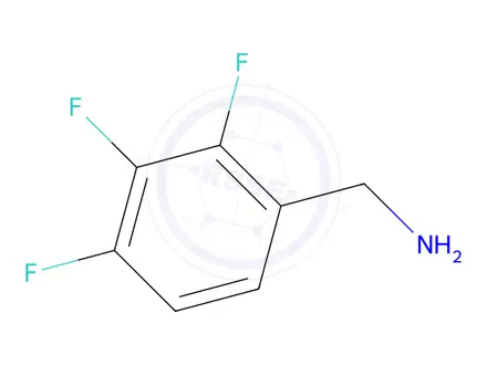 Chemical structure of benzenemethanamine, 2,3,4-trifluoro-