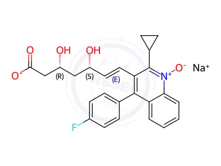 Chemical structure of Pitavastatin N-Oxide