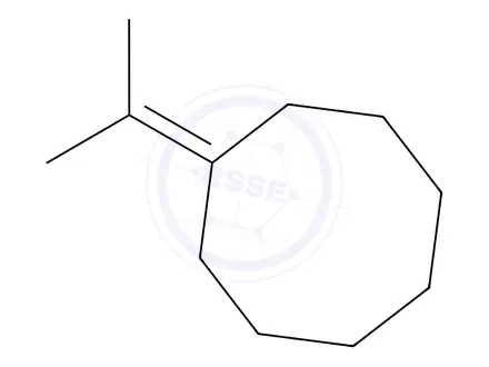 Chemical structure of ISO-PROPYLIDENECYCLOOCTANE