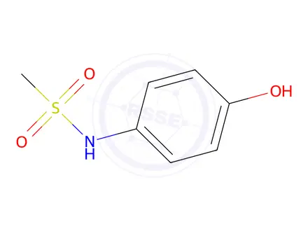Chemical structure of N-(4-hydroxyphenyl)methanesulfonamide