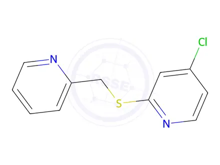 Chemical structure of 4-Chloro-2-((pyridin-2-ylmethyl)thio)pyridine