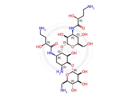 Chemical structure of Amikacin Impurity 45
