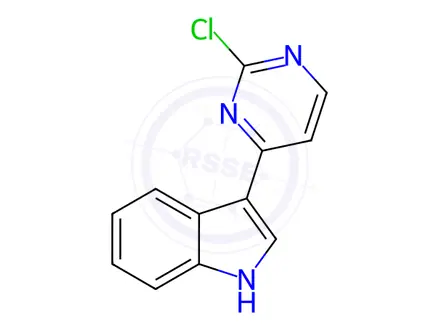 Chemical structure of 3-(2-Chloropyrimidin-4-yl)-1H-indole
